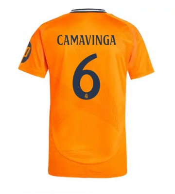 Real Madrid Eduardo Camavinga #6 Replika Udebanetrøje 2024-25 Kortærmet